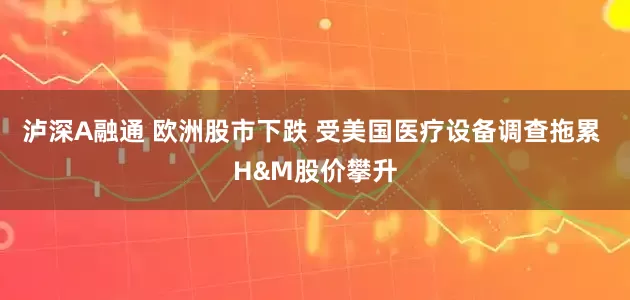 泸深A融通 欧洲股市下跌 受美国医疗设备调查拖累 H&M股价攀升